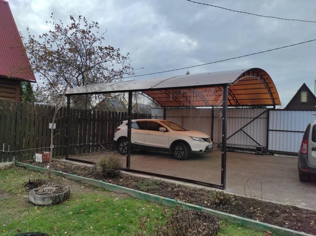 Прозрачные шторы ПВХ для навеса под автомобиль в Змиёвке